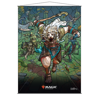 Ultra Pro Stained Glass Wall Scroll MTG Ajani