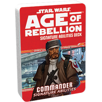Star Wars RPG Age of Rebellion Specialization Deck / Commander Signature Abilities