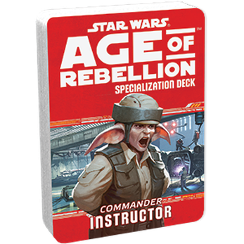 Star Wars RPG Age of Rebellion Specialization Deck / Commander Instructor